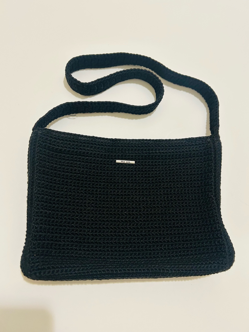 The Sak Black Crochet Shoulder Purse